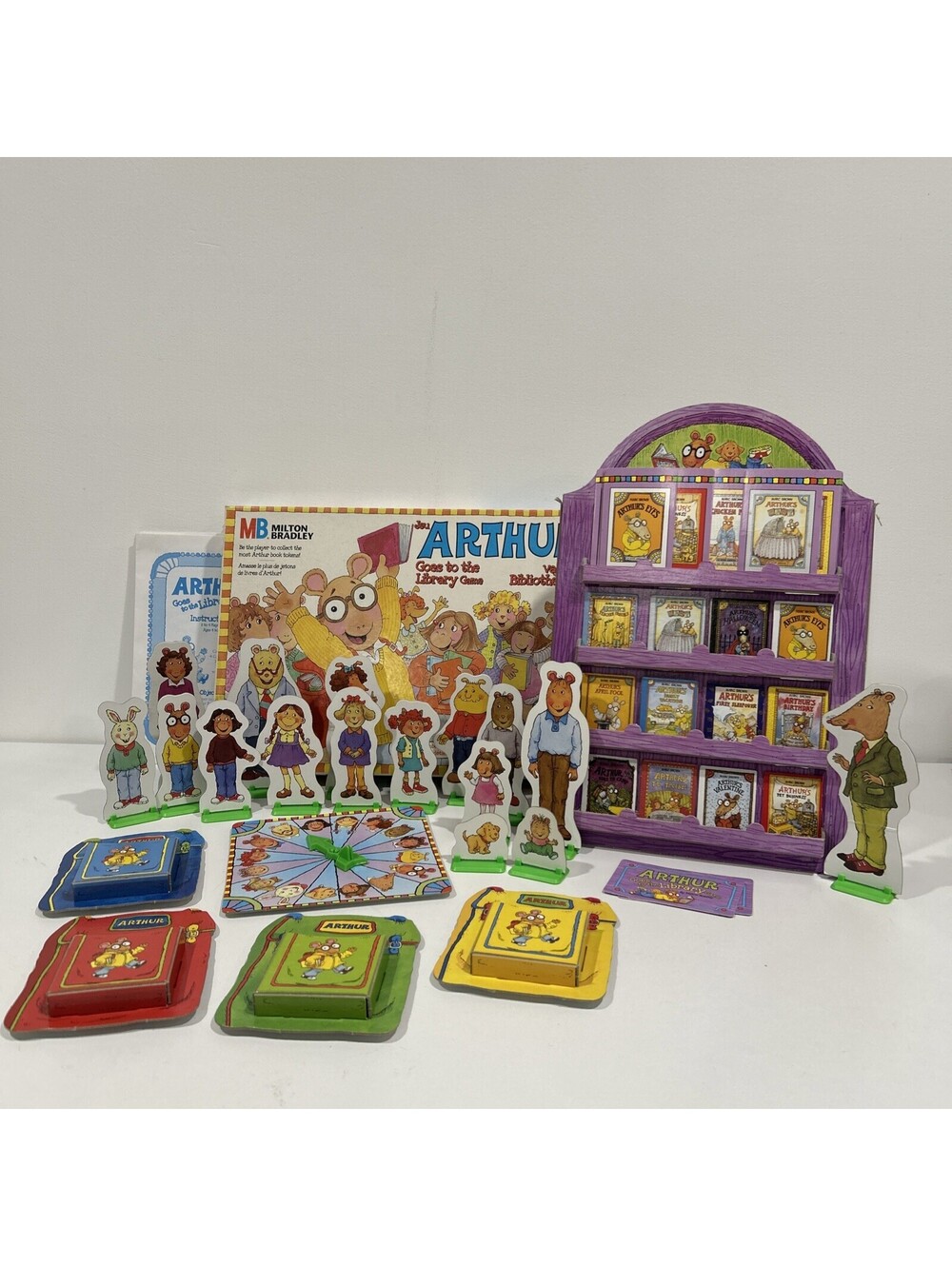 Arthur Goes To The Library Game Complete Milton Bradley Vintage 1996 Kids